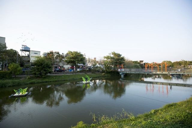 照片-月津港親水公園湖景